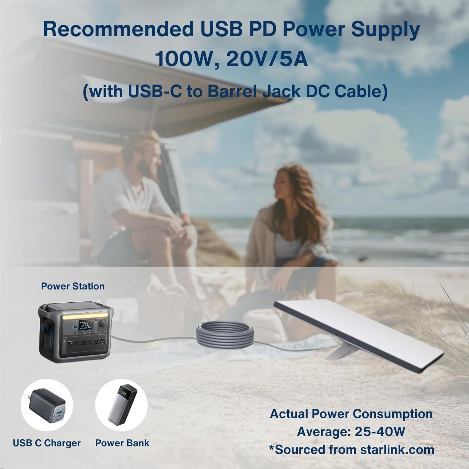 Cable de Alimentación DC a USB-C Steinwhale 3M 100W a Prueba de Agua
