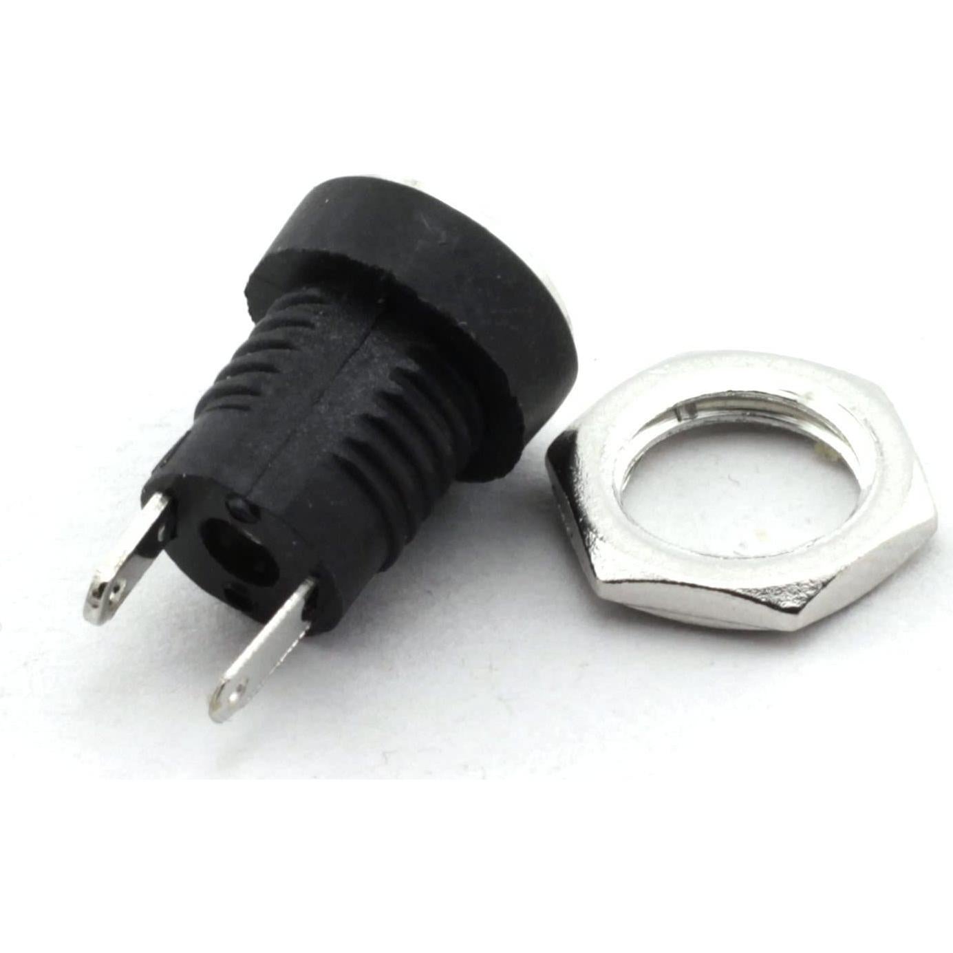 Conector Jack DC 3.5mm x 1.3mm 2 Pin MEETOOT - 12 Pcs