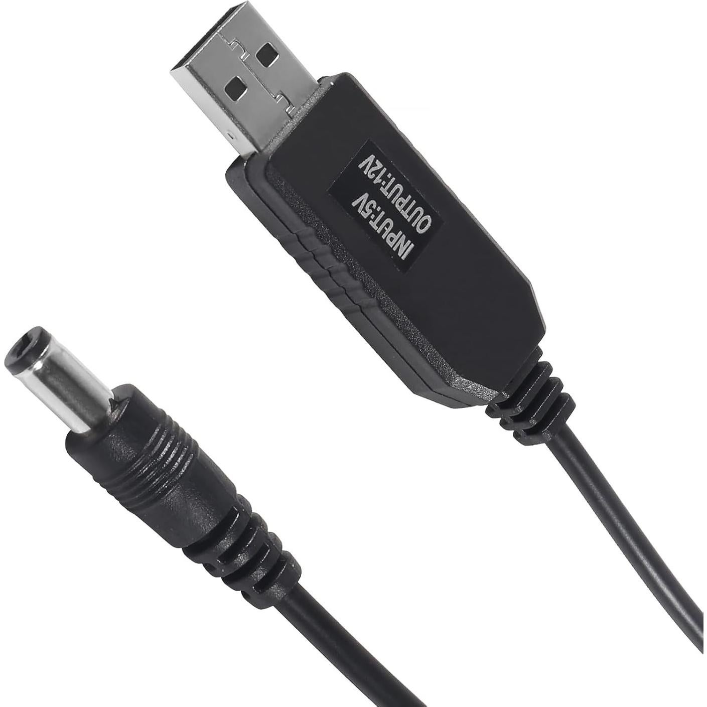 6 Cables Convertidores de Voltaje USB 5V a 12V Diitao 1m