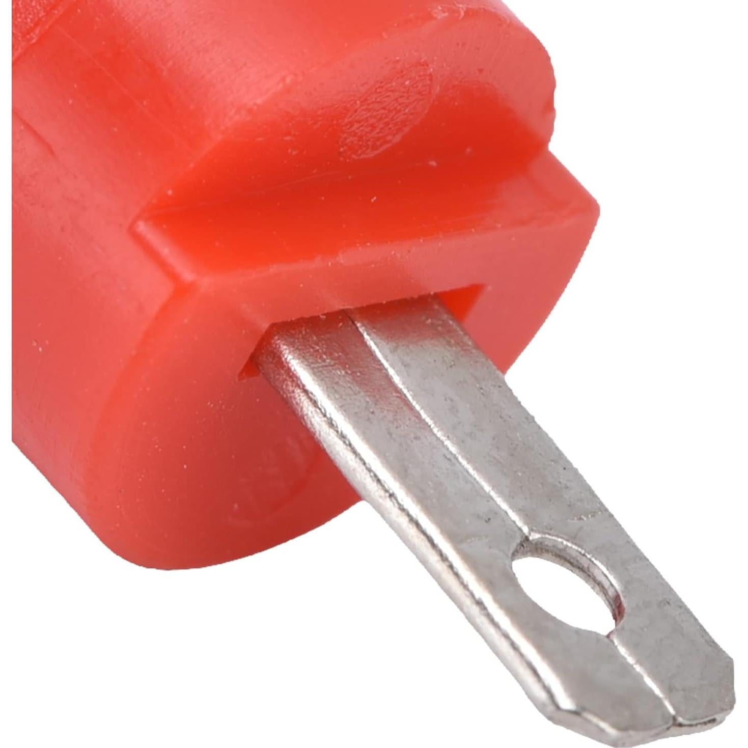 20 Conectores Banana Hembra 4mm Tissting para Panel Rojo