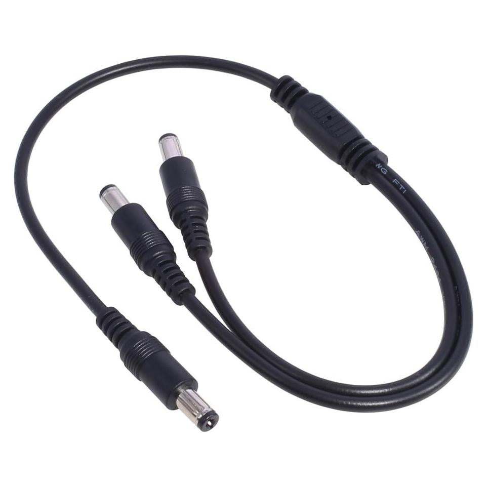 Cable Divisor de Alimentación DC 1 Macho a 2 Machos 5.5x2.1mm Lzzvibo