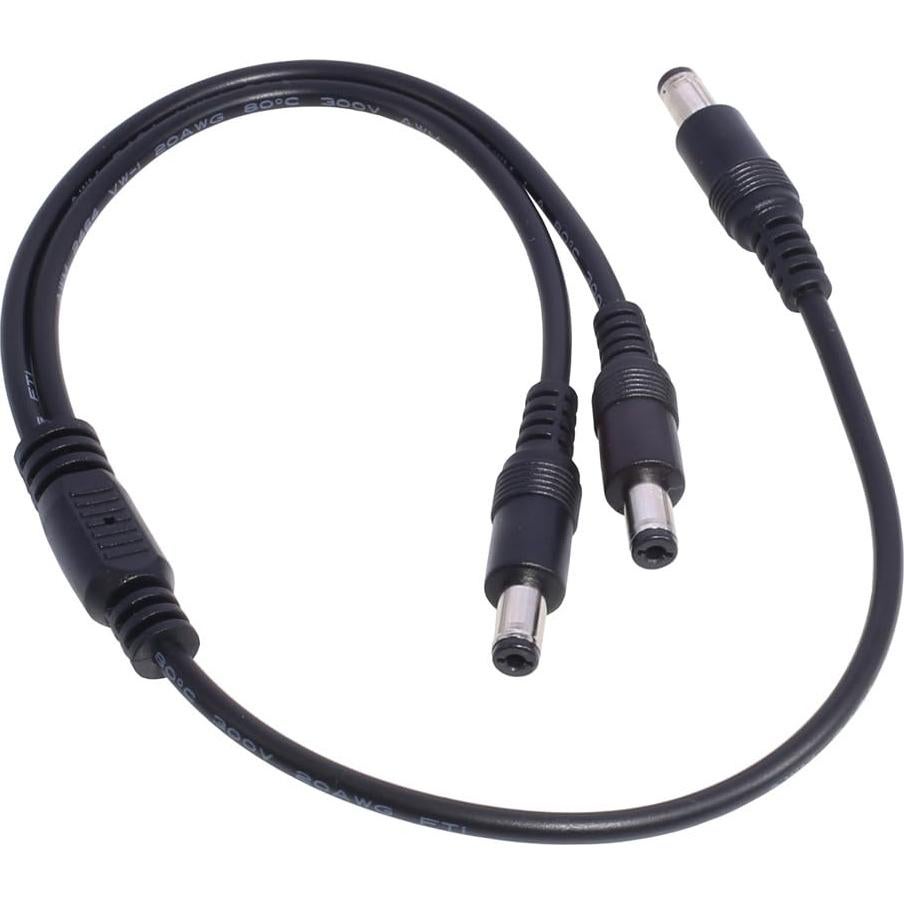 Cable Divisor de Alimentación DC 1 Macho a 2 Machos 5.5x2.1mm Lzzvibo