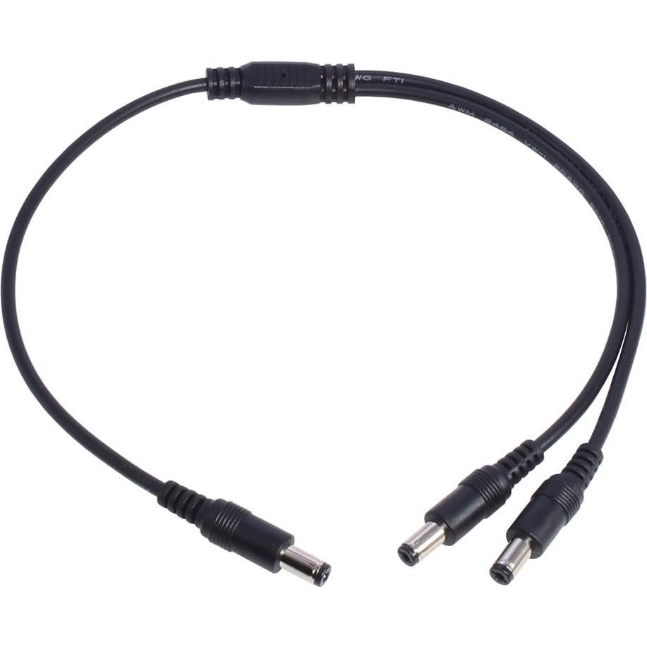 Cable Divisor de Alimentación DC 1 Macho a 2 Machos 5.5x2.1mm Lzzvibo