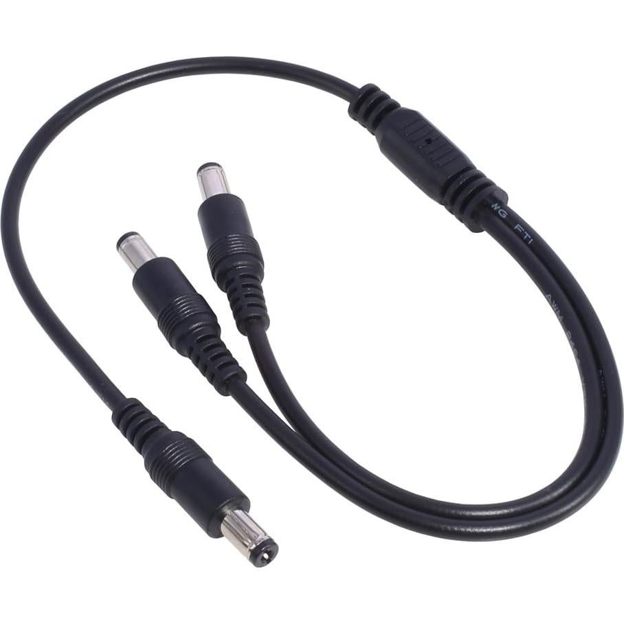 Cable Divisor de Alimentación DC 1 Macho a 2 Machos 5.5x2.1mm Lzzvibo