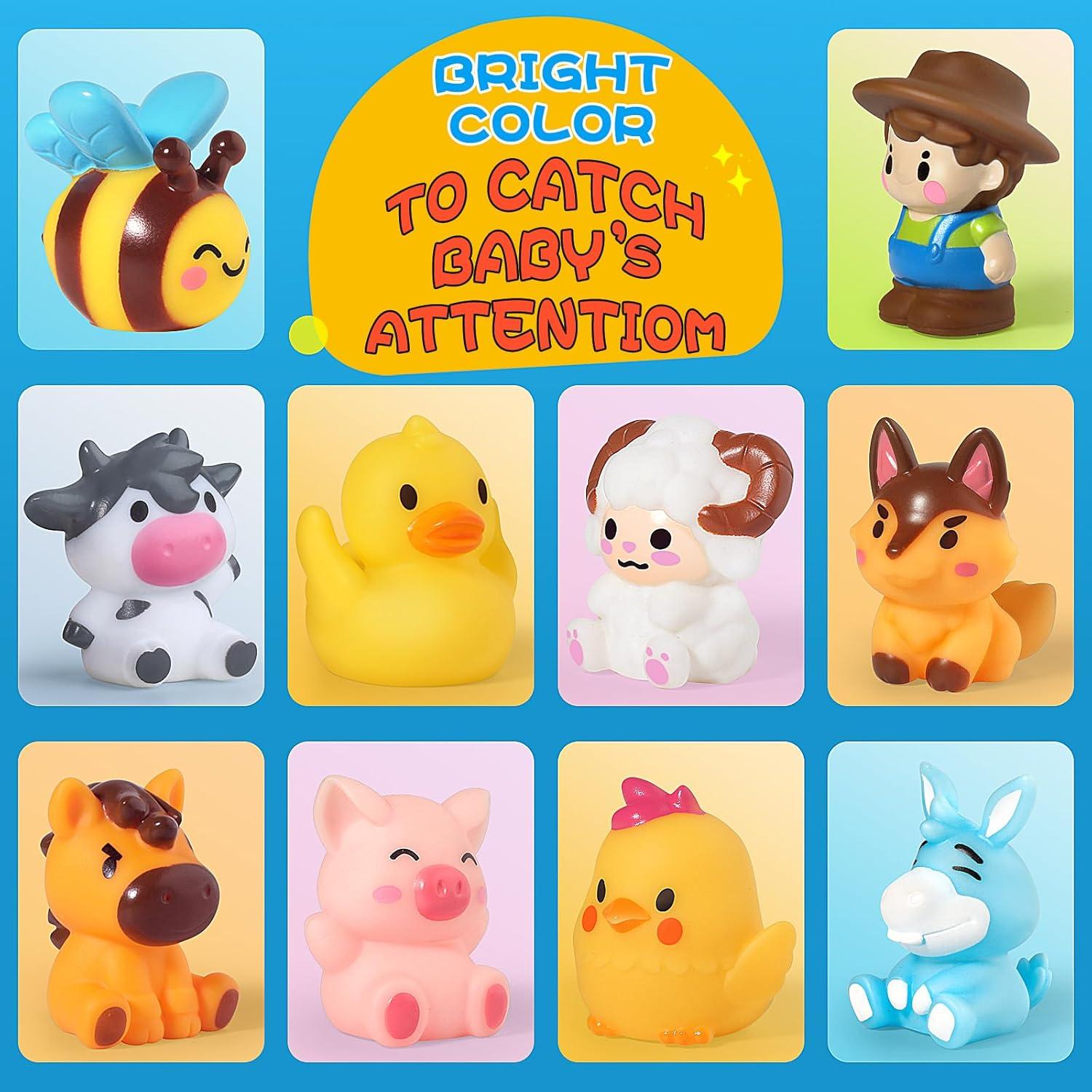 Títeres de Dedo de Granja Oriate 10 Pcs Juguetes para Bebés