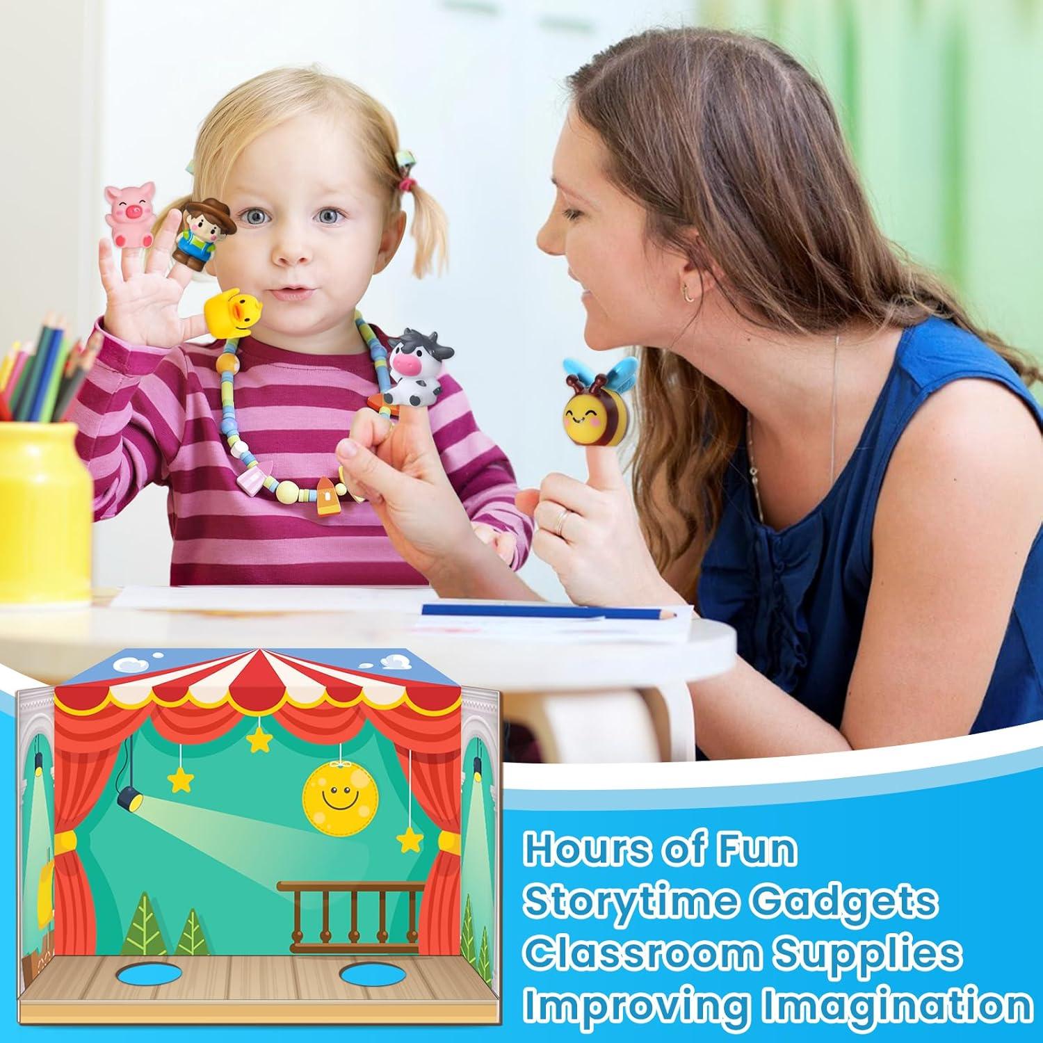 Títeres de Dedo de Granja Oriate 10 Pcs Juguetes para Bebés