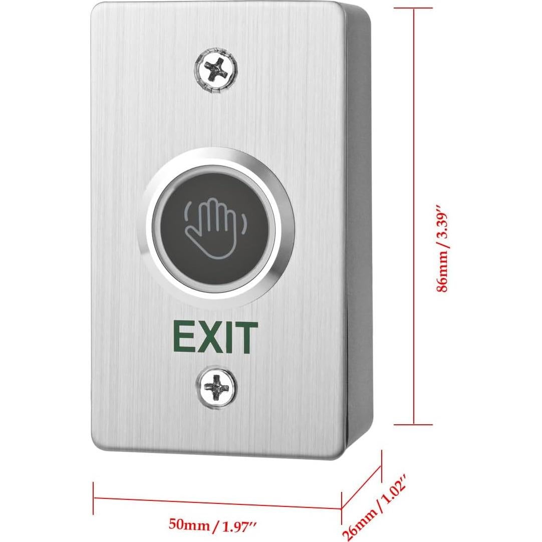 Botón de Salida Infrarrojo YUHAN Acero Inoxidable IP67 20cm