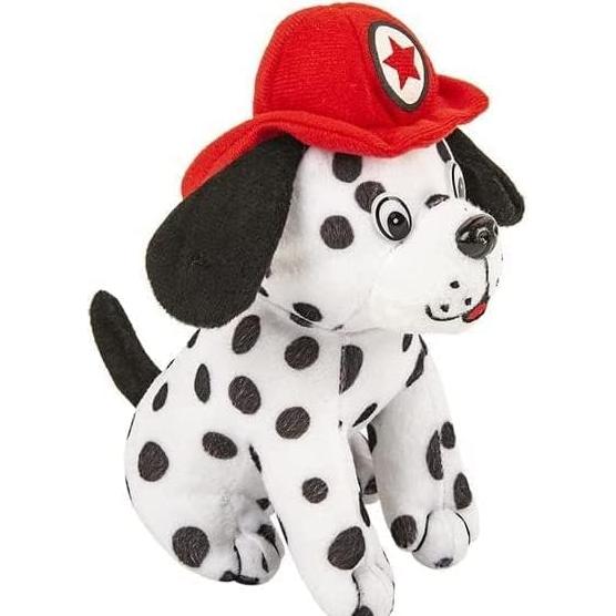Conjunto de Peluches Perro Dálmata Bombero y Policía 17,78 cm