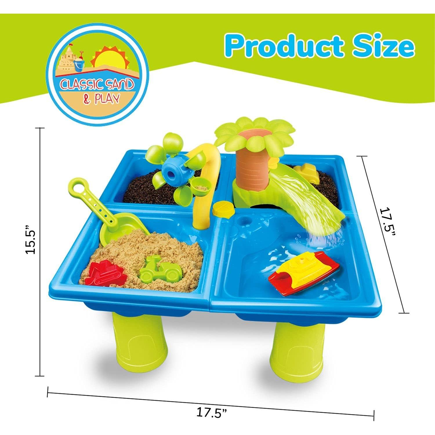 Mesa de Arena y Agua Classic Sand & Play 24 Piezas para Niños