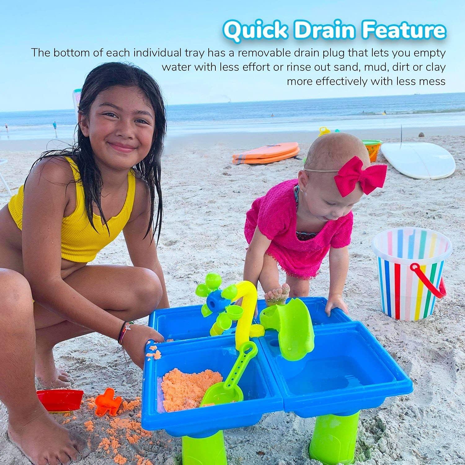 Mesa de Arena y Agua Classic Sand & Play 24 Piezas para Niños