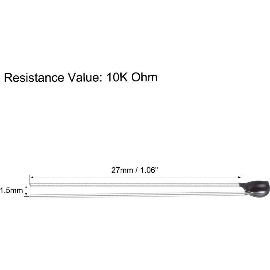 Termistores NTC 10K Ohm uxcell 60 Piezas Sensor Temperatura