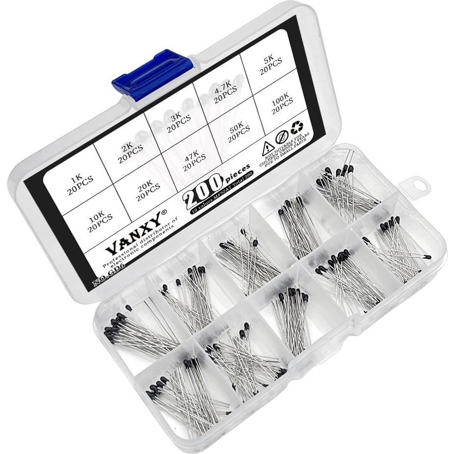 Conjunto de 200 Termistores NTC 1K-100K ohm VANXY