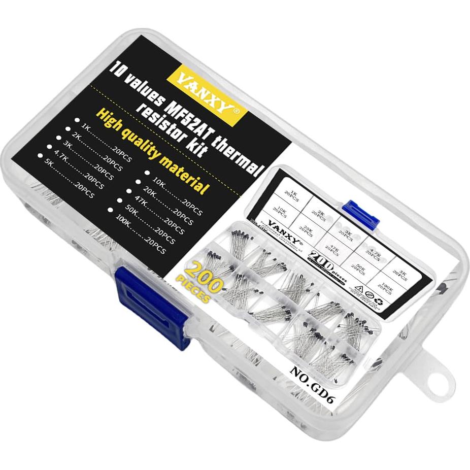 Conjunto de 200 Termistores NTC 1K-100K ohm VANXY