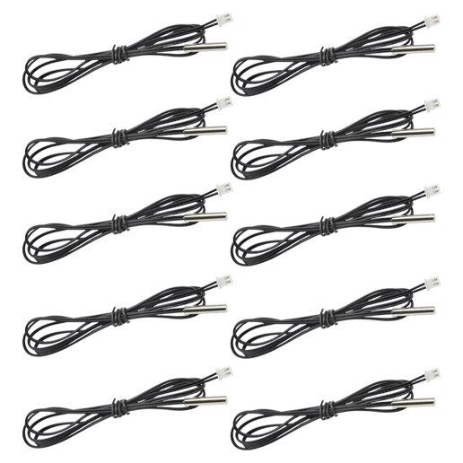 Sonda de Temperatura NTC 10K 10Pcs XLX 100cm Alta Precisión
