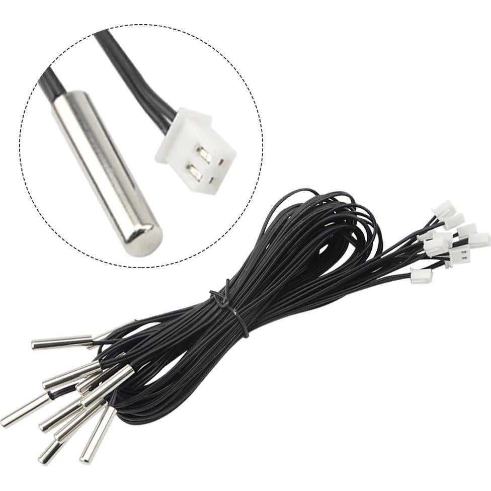 Sonda de Temperatura NTC 10K 10Pcs XLX 100cm Alta Precisión