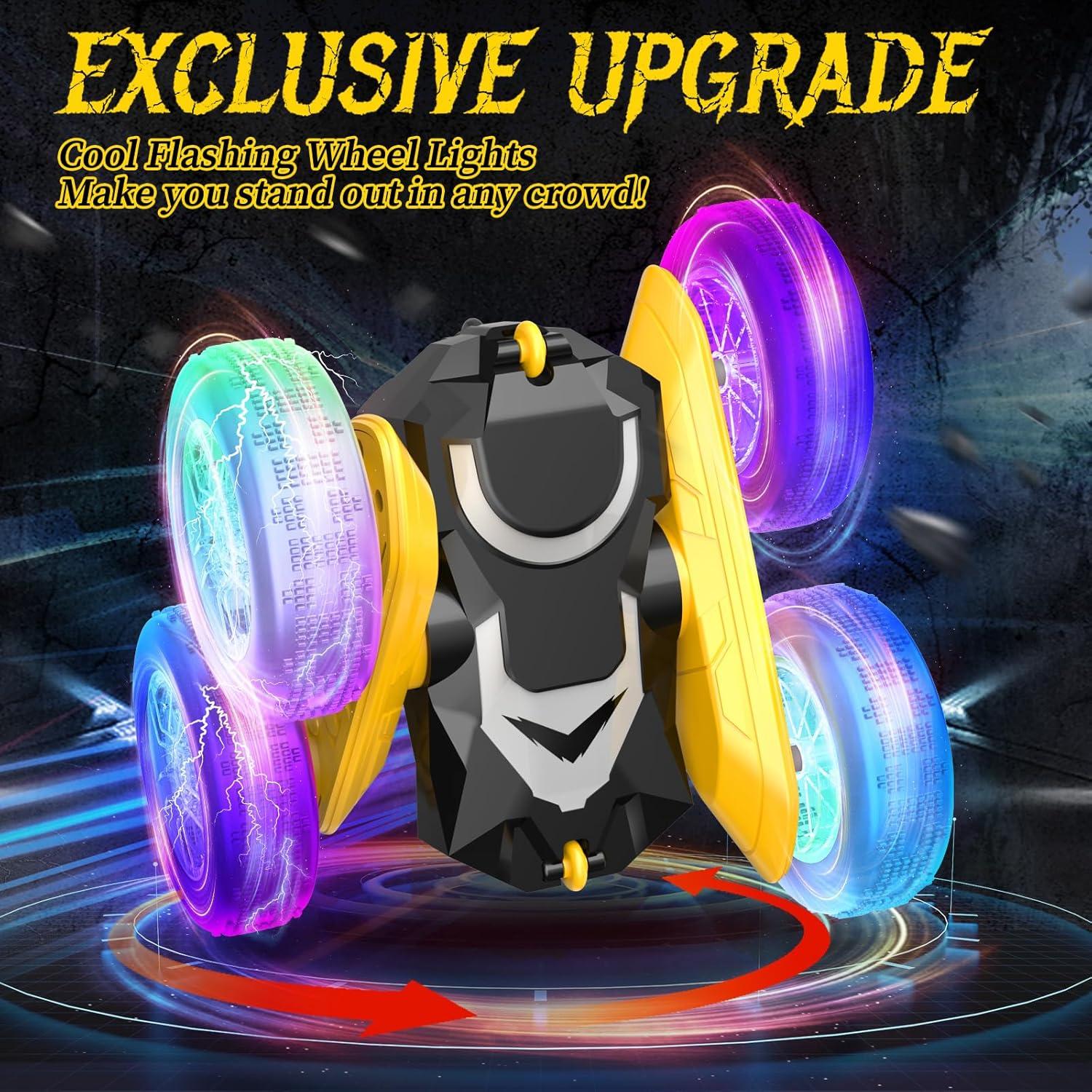 Coche RC Acrobático NQD Bat 4WD 360° con Luces LED