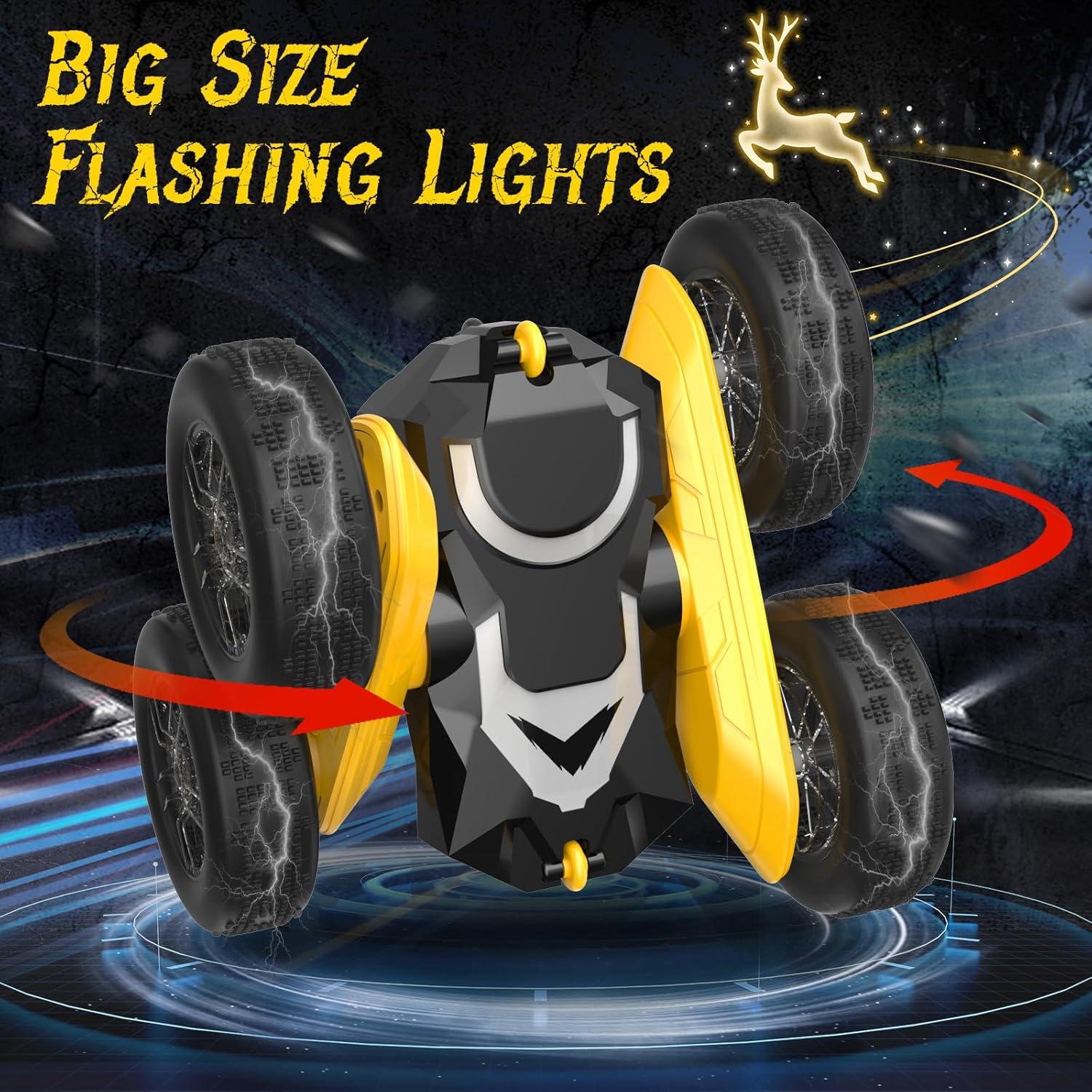 Coche RC Acrobático NQD Bat 4WD 360° con Luces LED