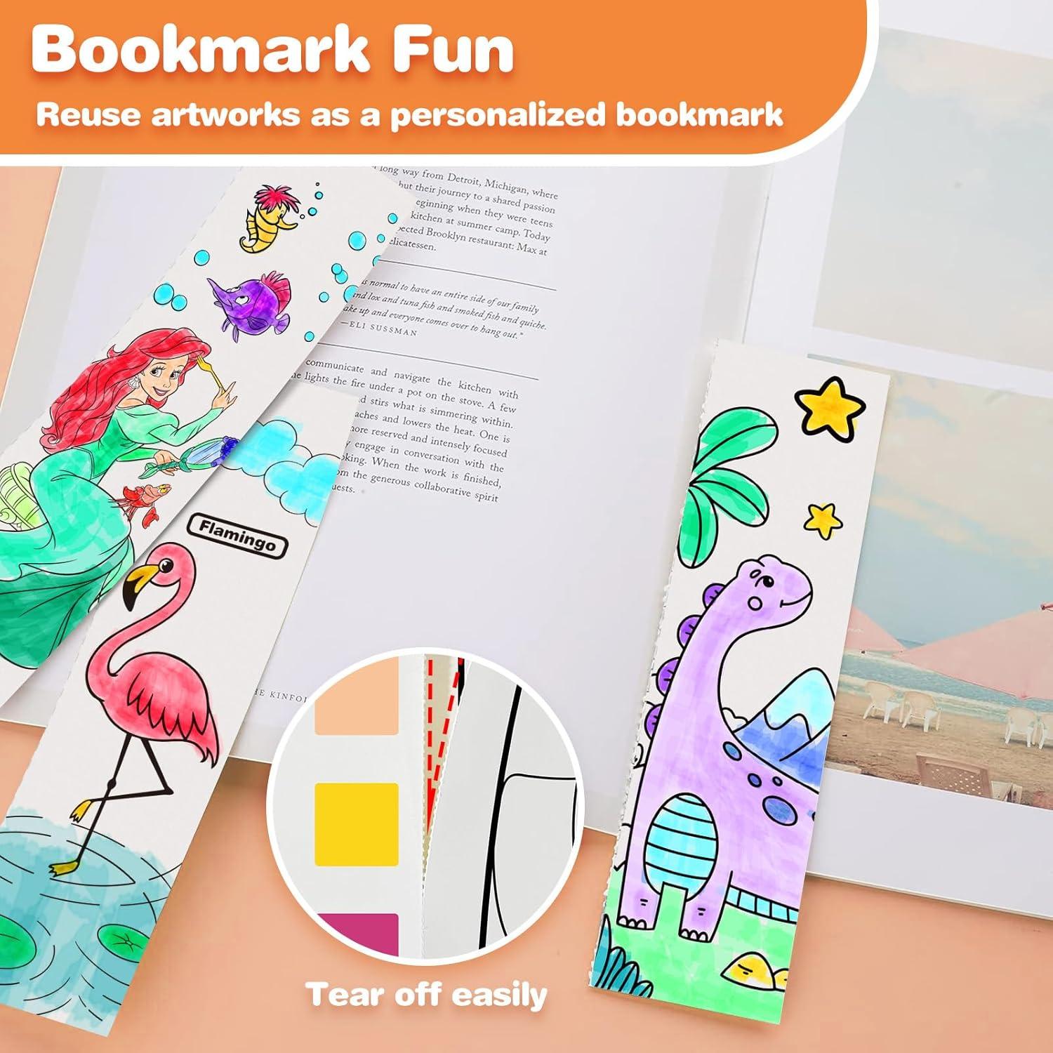 Set de Libros de Pintura Acuarela ZHOC para Niños 3 Temas