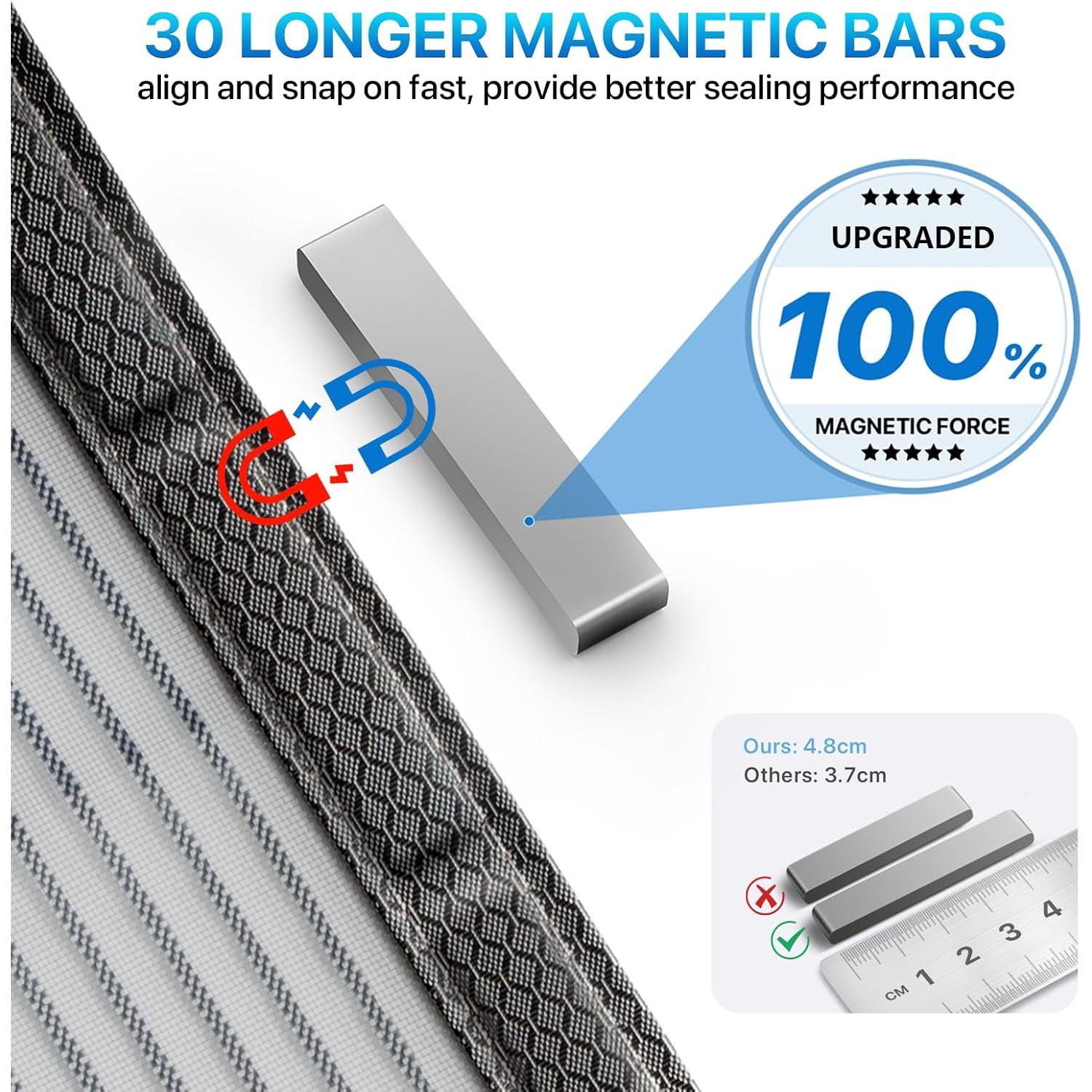 Pantalla de puerta magnética LOVIGA 36x82 cm alta resistencia