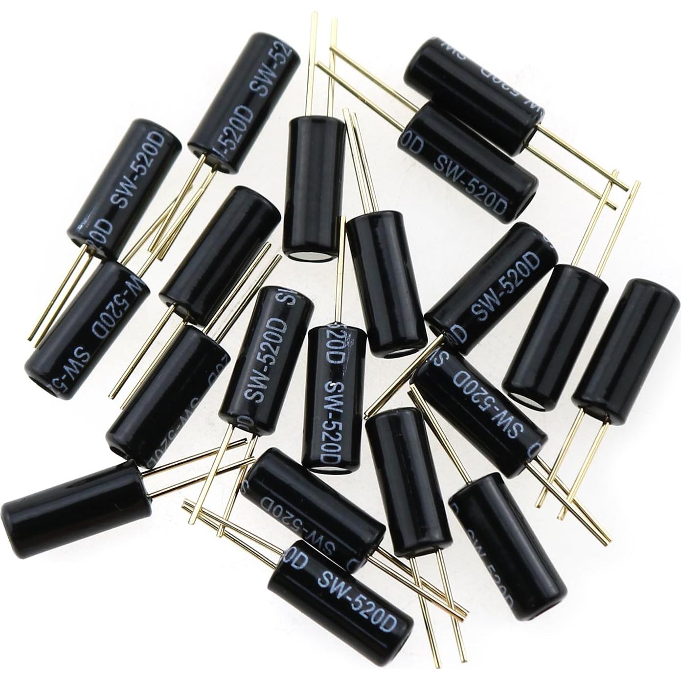 20PCS Interruptor de Inclinación de Bola SW-520D 12V 5mA