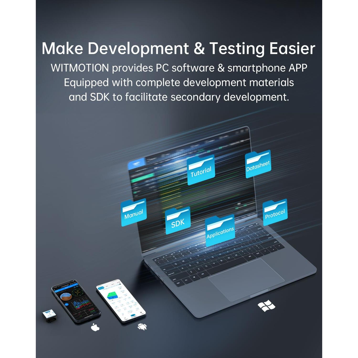 Sensor IMU WitMotion WT901BLECL Bluetooth 5.0 9 ejes