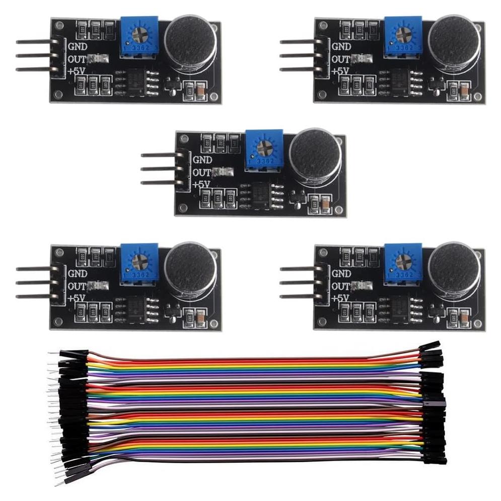 Módulo Sensor de Sonido LM393 Stemedu - Paquete de 5