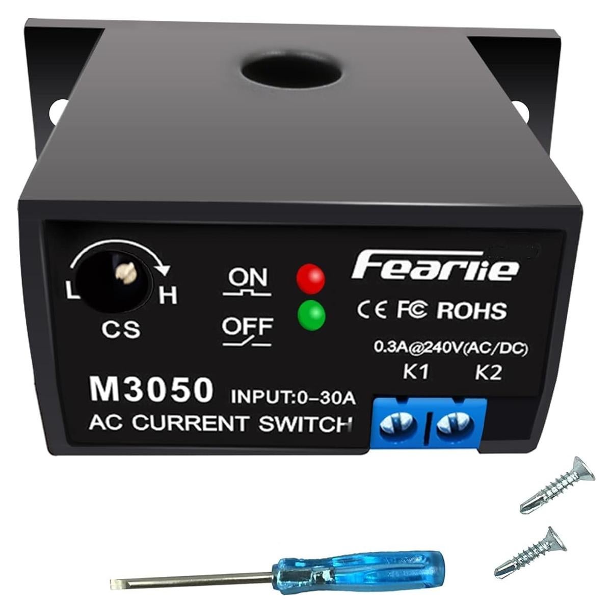 Relé de Detección de Corriente AC 0-30A Nodehawk M3050
