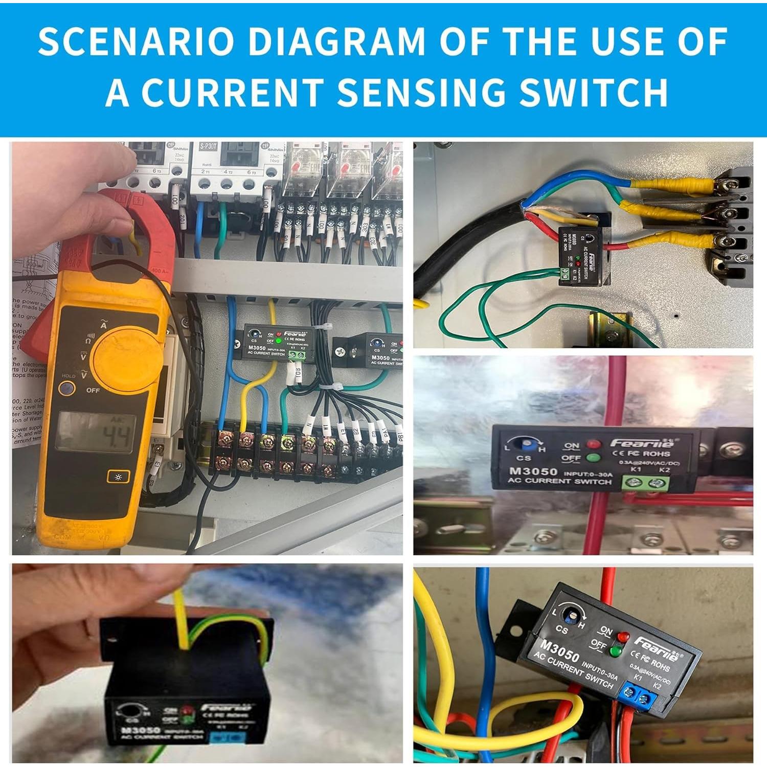 Relé de Detección de Corriente AC 0-30A Nodehawk M3050