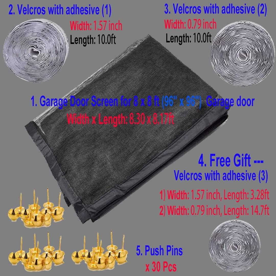 Pantalla de puerta de garaje YoFuZiHu 2.54x2.49m con imanes
