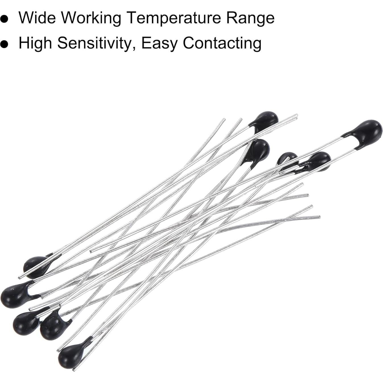 Termistores NTC uxcell 100 Pack 1K a 100K Ohm para Medición