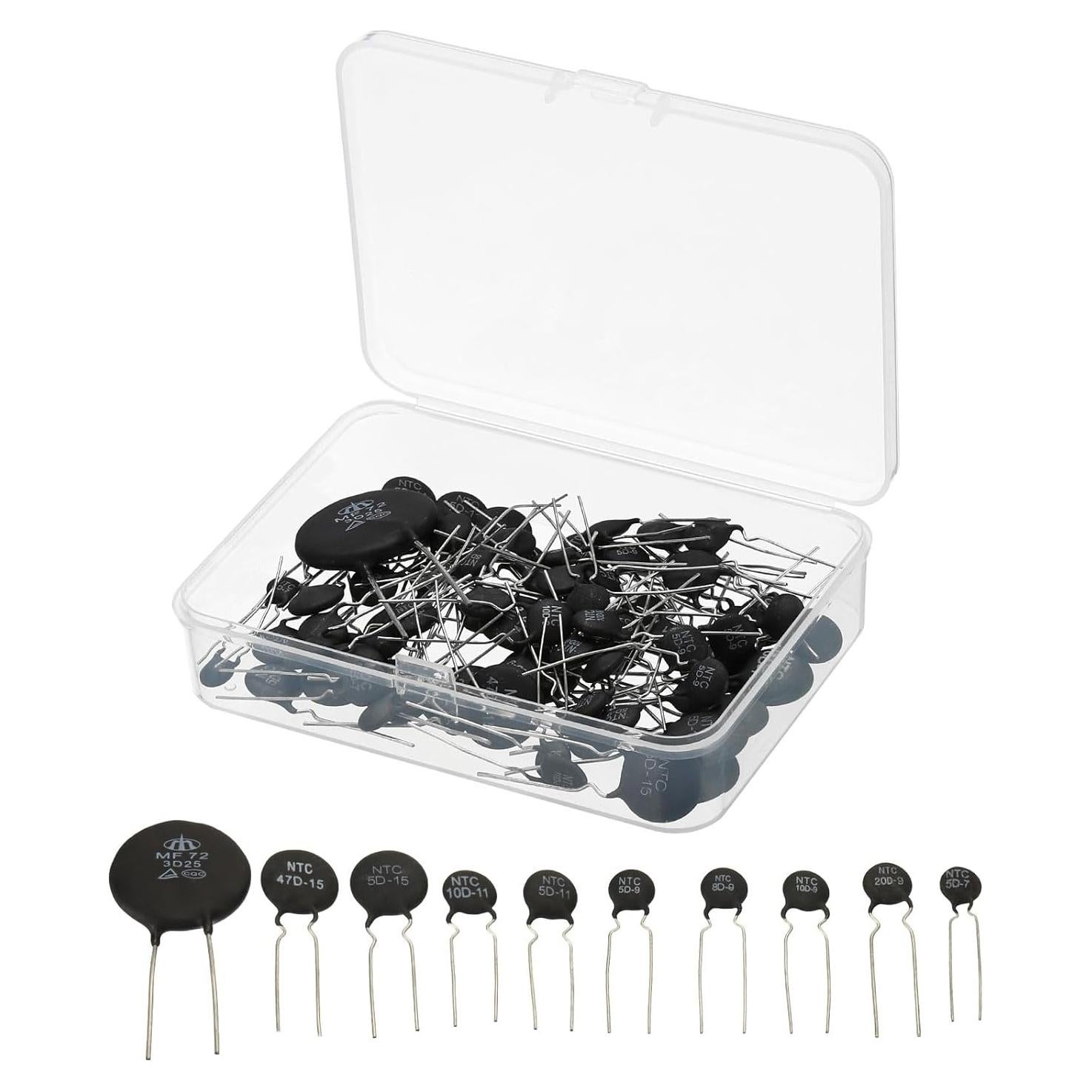 Kit de 81 Termistores NTC uxcell 3950 -55°C a 200°C