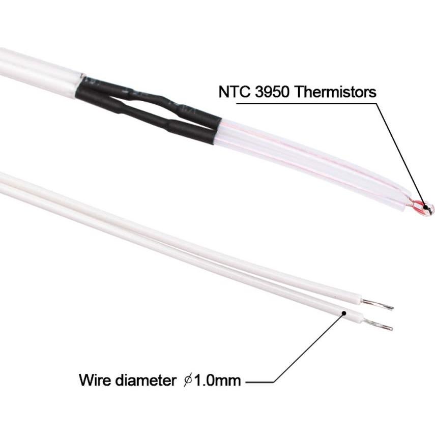 10 Termistores NTC 3950 100K Ohm HiLetgo para Impresoras 3D