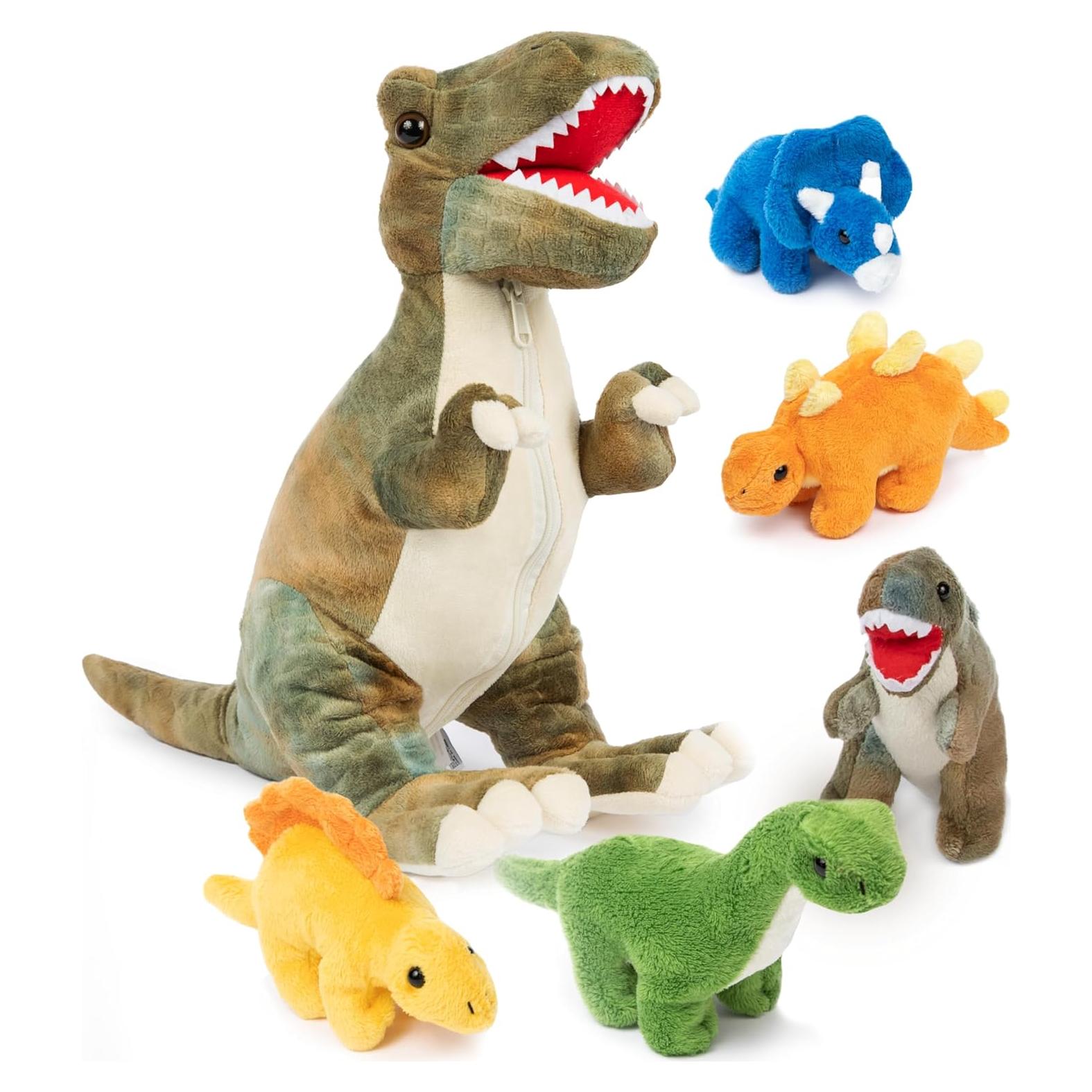 Conjunto de Peluches de Dinosaurio Prextex - T-Rex 38 cm