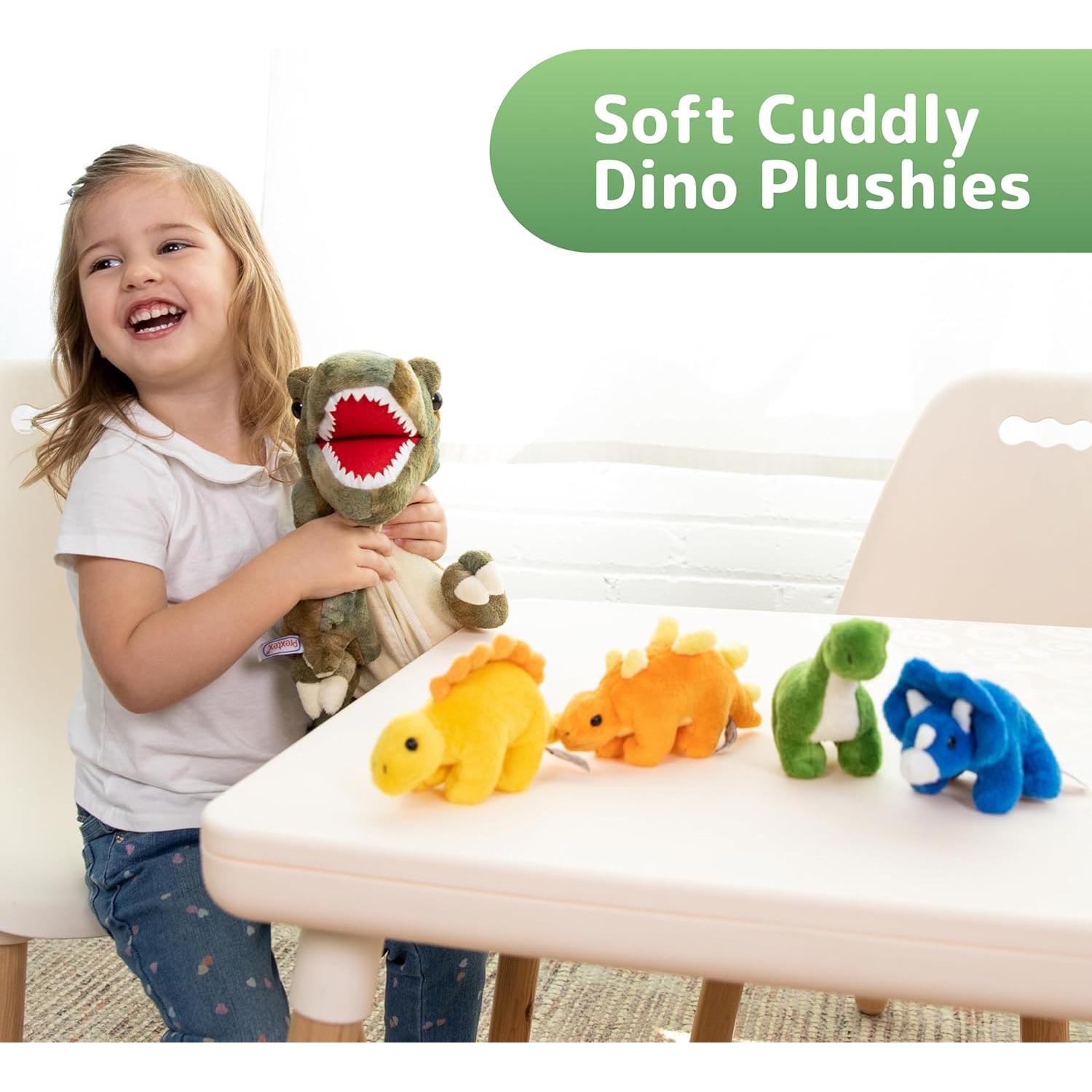 Conjunto de Peluches de Dinosaurio Prextex - T-Rex 38 cm