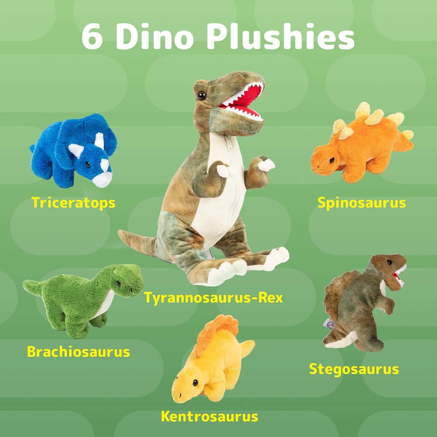 Conjunto de Peluches de Dinosaurio Prextex - T-Rex 38 cm