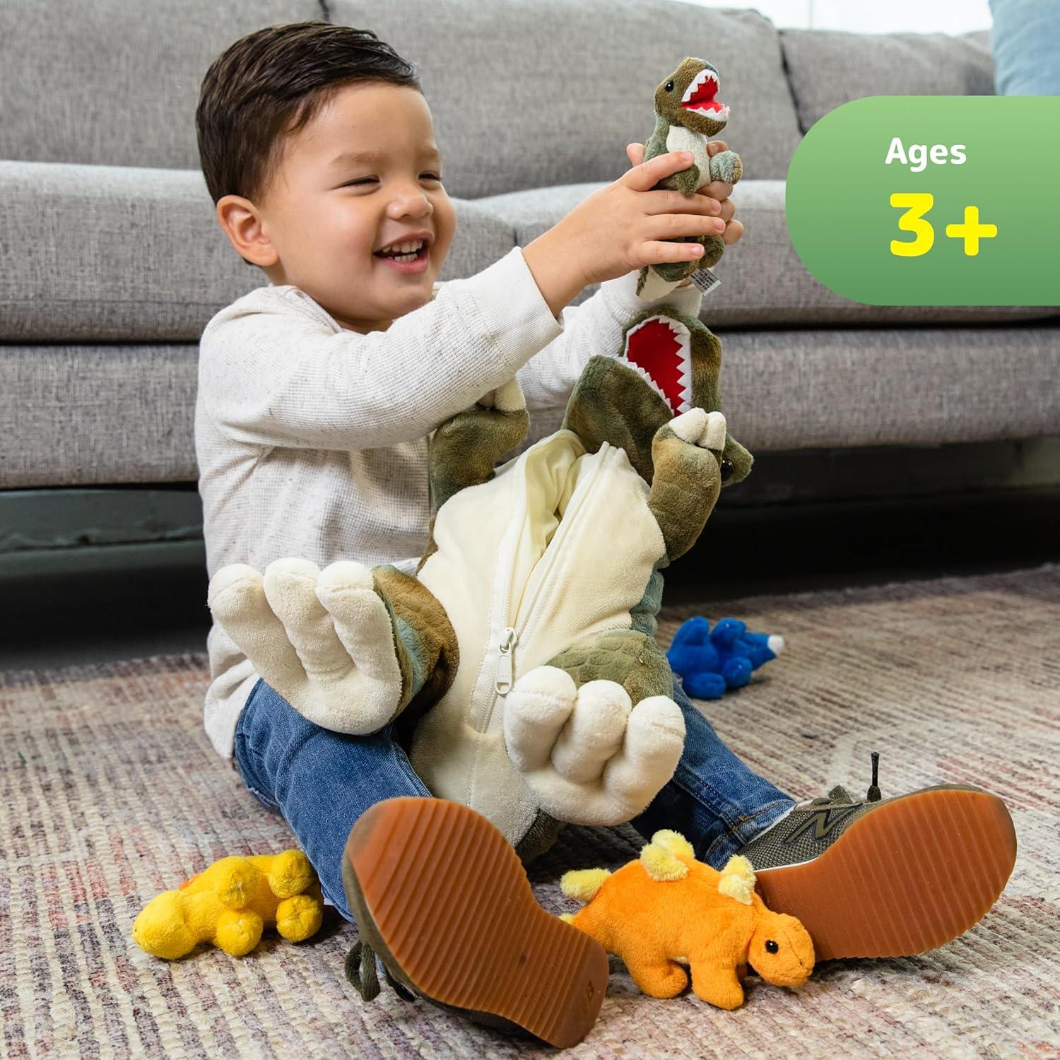 Conjunto de Peluches de Dinosaurio Prextex - T-Rex 38 cm