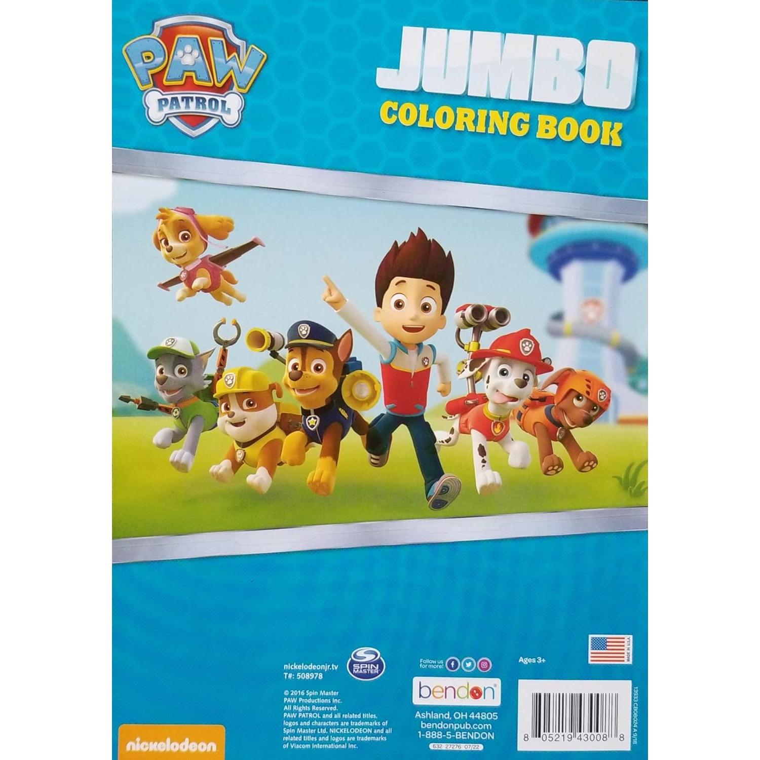 Libro para Colorear Paw Patrol - 96 Páginas Divertidas