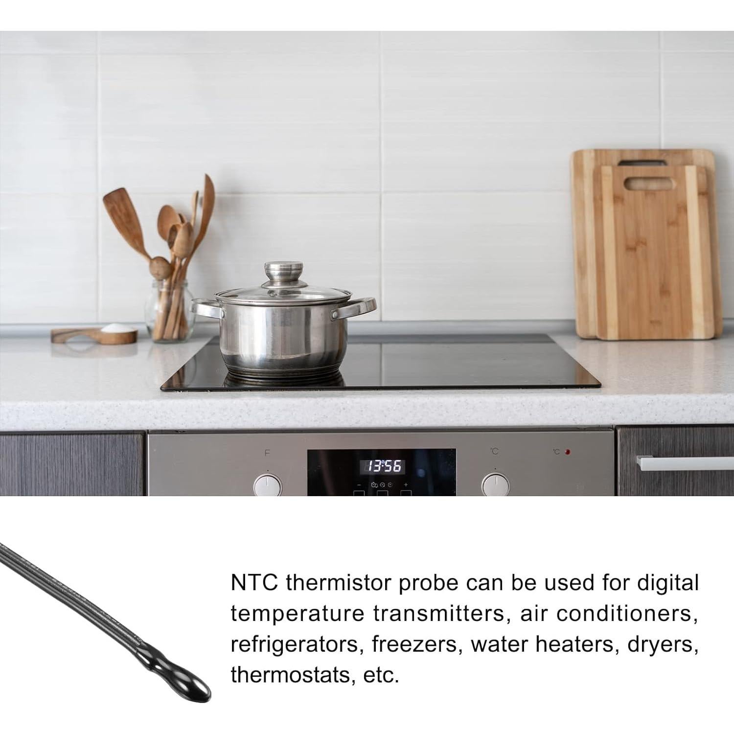 Sonda de Termistor NTC 10K 0.5m Impermeable Rebower