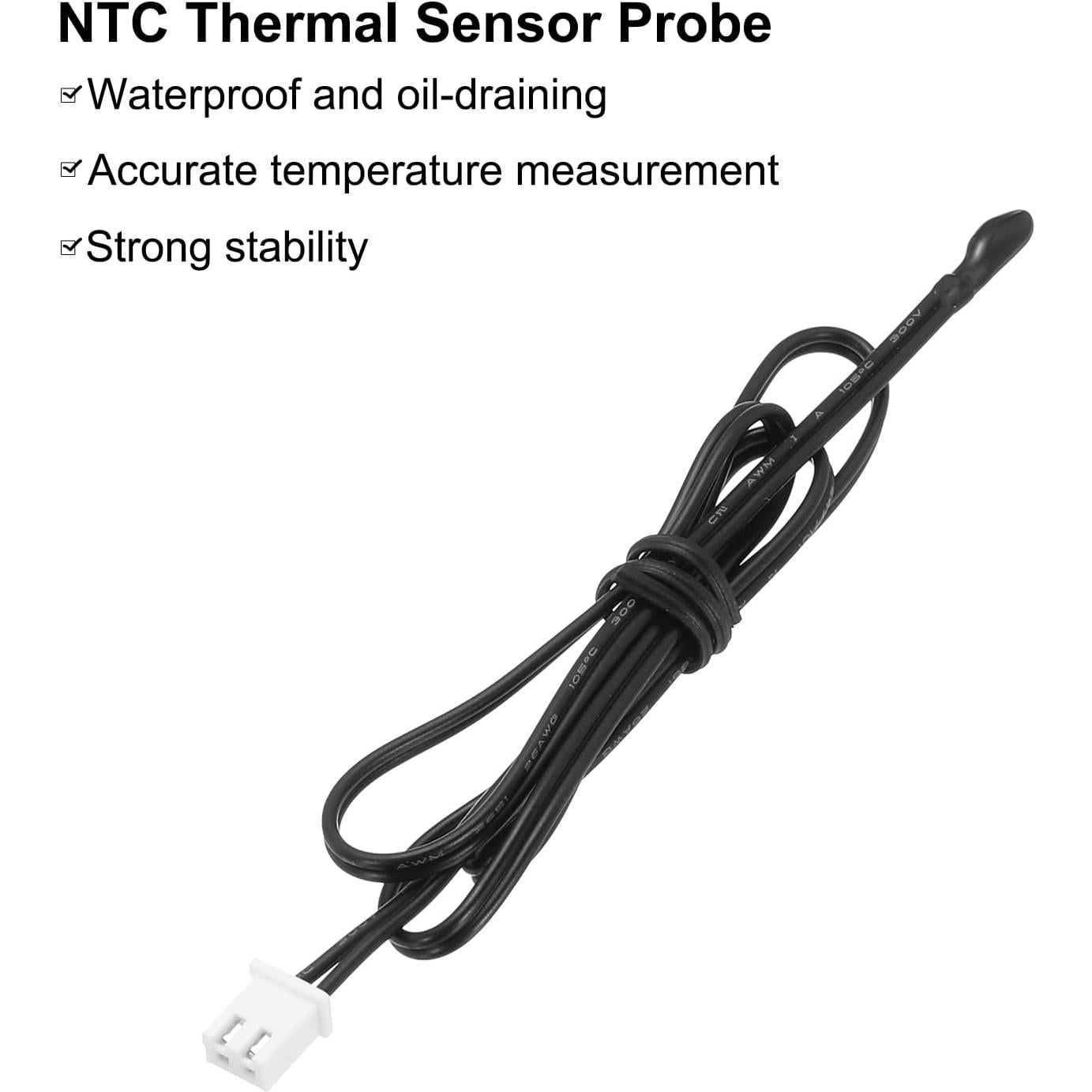 Sonda Térmica NTC 10K uxcell 50 cm para Termómetro Digital