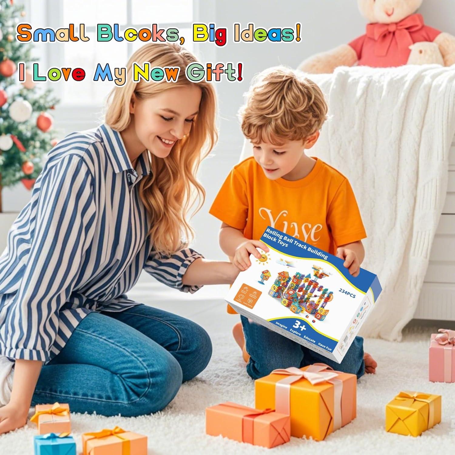 Juguete de Aprendizaje STEM AOSITE 234 Piezas Canicas 4-10 Años