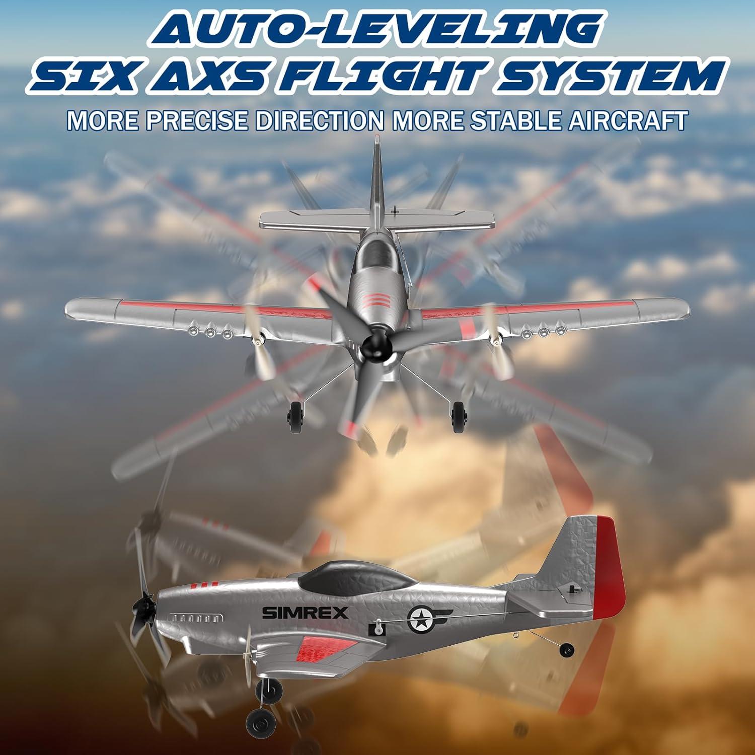 Avión RC SIMREX Z63 Control Remoto 2.4GHz 6 Ejes