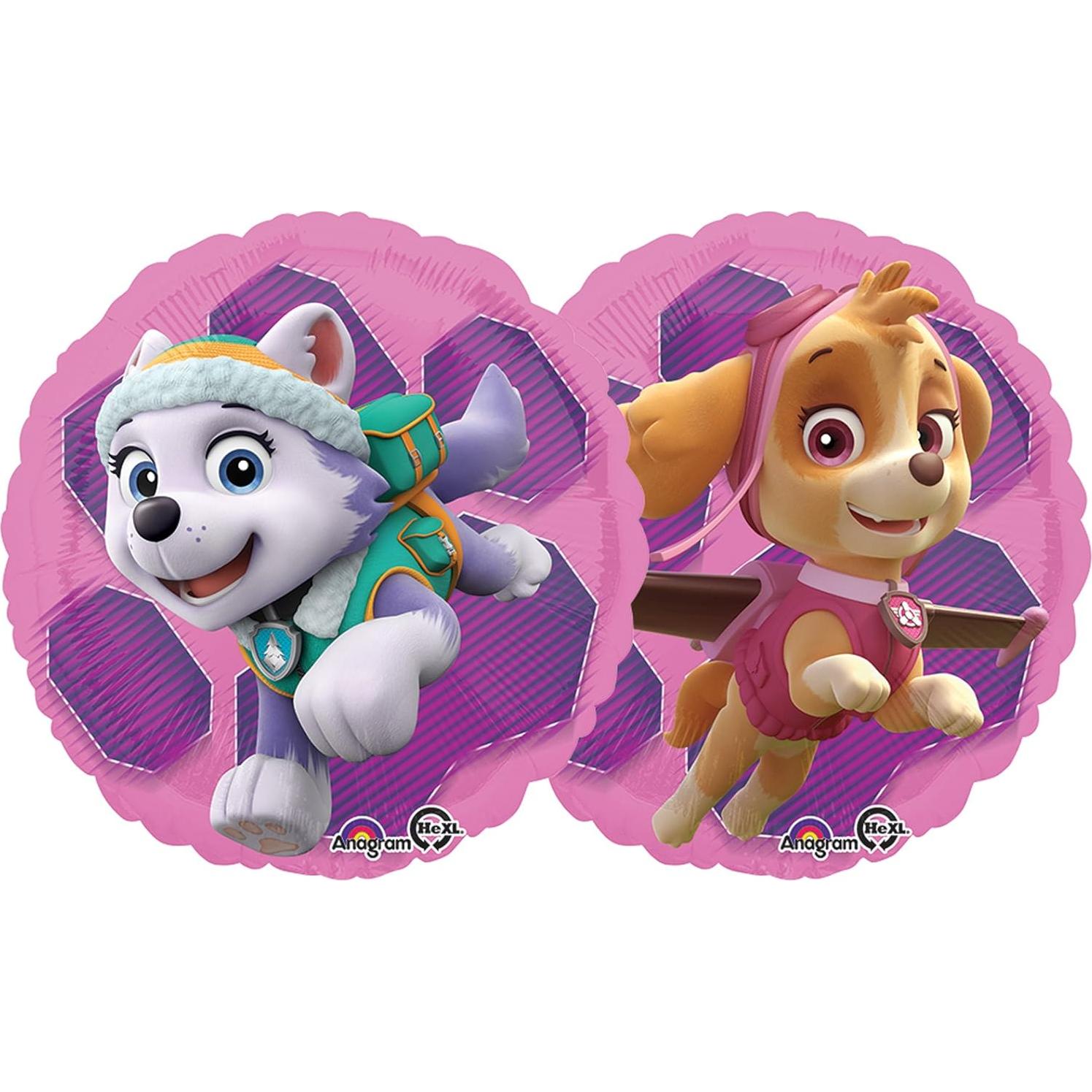 Globo de Foil Paw Patrol Skye y Everest 45.72 cm