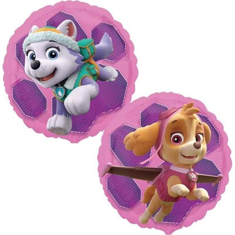 Globo de Foil Paw Patrol Skye y Everest 45.72 cm