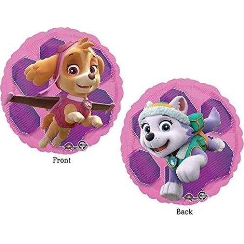 Globo de Foil Paw Patrol Skye y Everest 45.72 cm