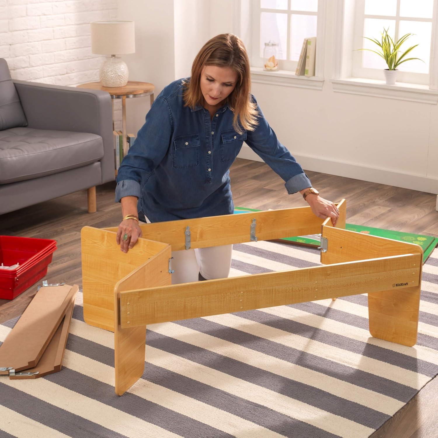 Juego de tren de madera KidKraft Adventure Town 120 piezas