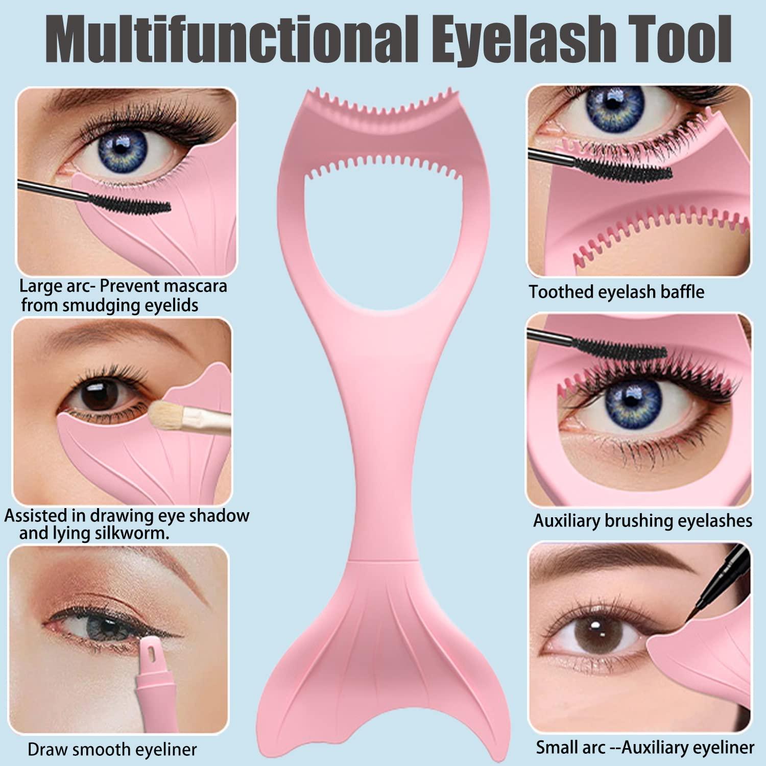 Guardia de Máscara Donano Rosa, Peine Pestañas 3 en 1