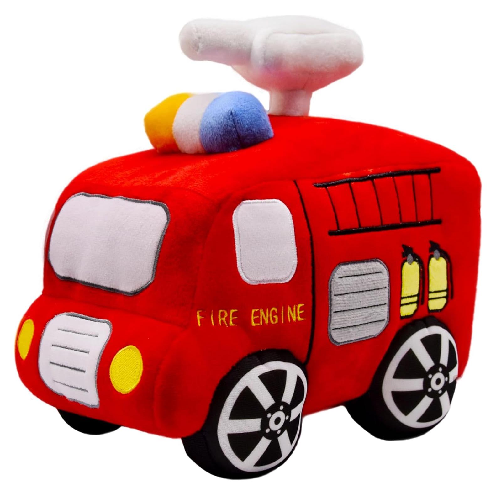 Camión de Bomberos de Peluche BABOLI 25 cm Suave y Seguro