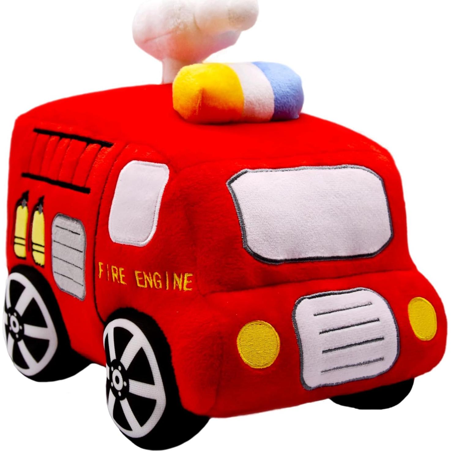 Camión de Bomberos de Peluche BABOLI 25 cm Suave y Seguro