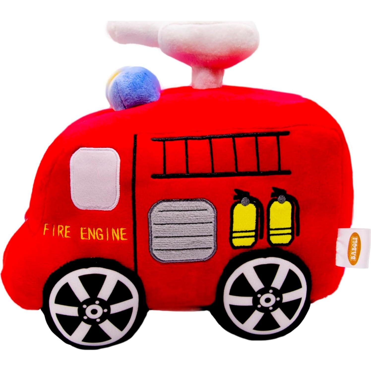 Camión de Bomberos de Peluche BABOLI 25 cm Suave y Seguro