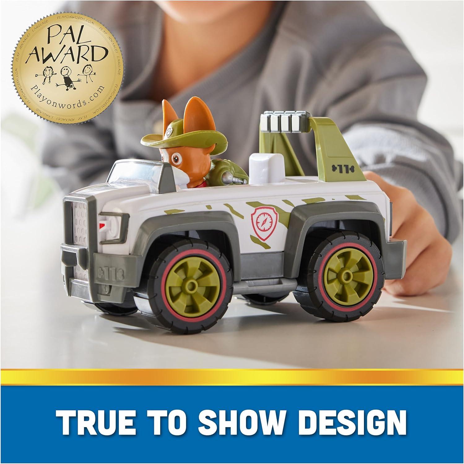 Tracker’s Jungle Cruiser, Toy Truck with Collectible Action Figure, Sustainably Minded Kids Toys for Boys & Girls Ages 3 and Up